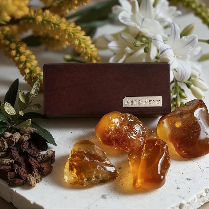 4 Refreshing Scent Bags Wood Car Air Freshener Vent Clip (Darkwood, Amber)- Natural Scent Diffuser for Car, Truck & SUV Premium Essential Oil Starter Kit Gift for Men & Women