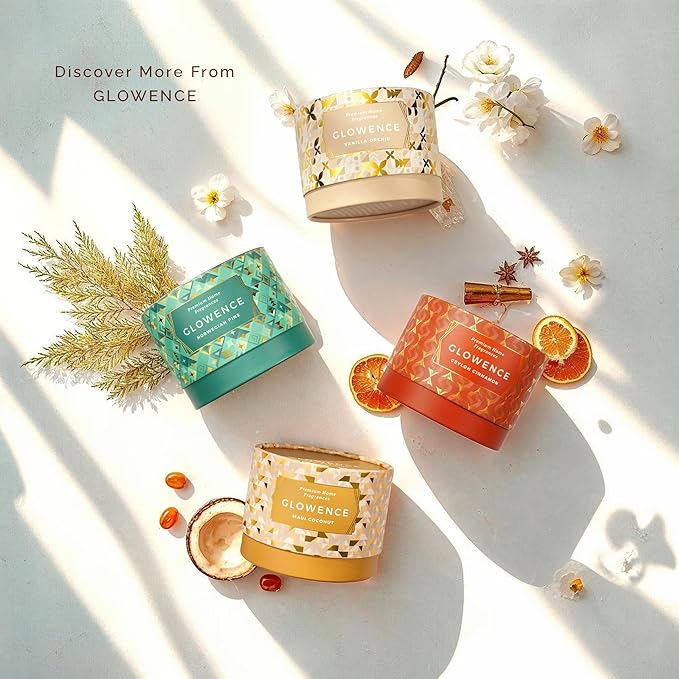 Cinnamon Scented Fall Candle - 100% Natural Soy Wax - Large 3 Wick Jar Candle - Up to 40 Hours Burning Time - Aromatherapy Candles for Home - Housewarming Gift for Women & Men