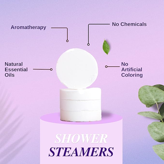 Shower Steamers - Assorted Aromatherapy 6 Pack - Gift for Her, Shower Gifts, Birthday Gifts for Mom, Home Warming, Gift Ideas
