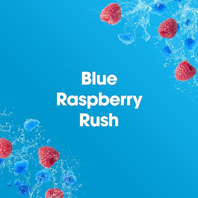 Optimum Nutrition Amino Energy Sparkling Hydration Drink, Electrolytes, Caffeine, Amino Acids, BCAAs, Sugar Free, NEW Blue Raspberry Rush, 12 Fl Oz, 12 Pack (Packaging May Vary)