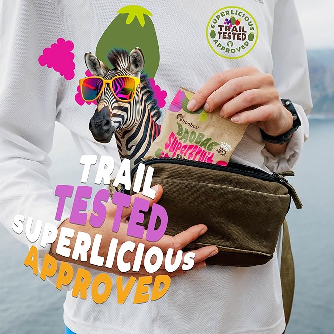 Baobest Superfruit Bites - Baobab Chews Raspberry Snack Pack - Vegan, Gluten Free, Preservative Free, Palm Oil Free, High Vitamin C Superfood Snack from The Tree of Life - 30 Servings