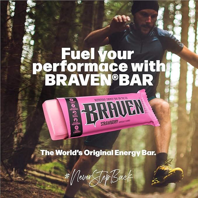 Braven Bar Variety Pack Energy Bars (1.59 oz, Pack of 10) – Energy Chews with 5g Protein – On-the-Go Snacks for Running, Hiking, and Sports - Gluten Free Snacks for Sustained Boost