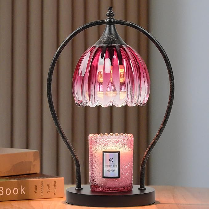 Candle Warmer Lamp, Dimmable Candle Warmer with Timer, Vintage Candle Wax Warmer for Jar Candles House Warming Gifts New Home, Birthday Gifts for Mom Women, Home Decor for Bedroom Living Room