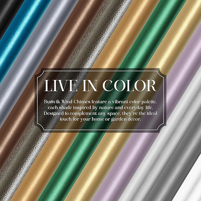 Large Aluminium Wind Chimes 37" Inches to Create a Zen Atmosphere Suitable for Outdoor, Garden, Patio Decoration. Classic Black Wind Chimes with Wind Catcher Suitable as A Gift for Unisex