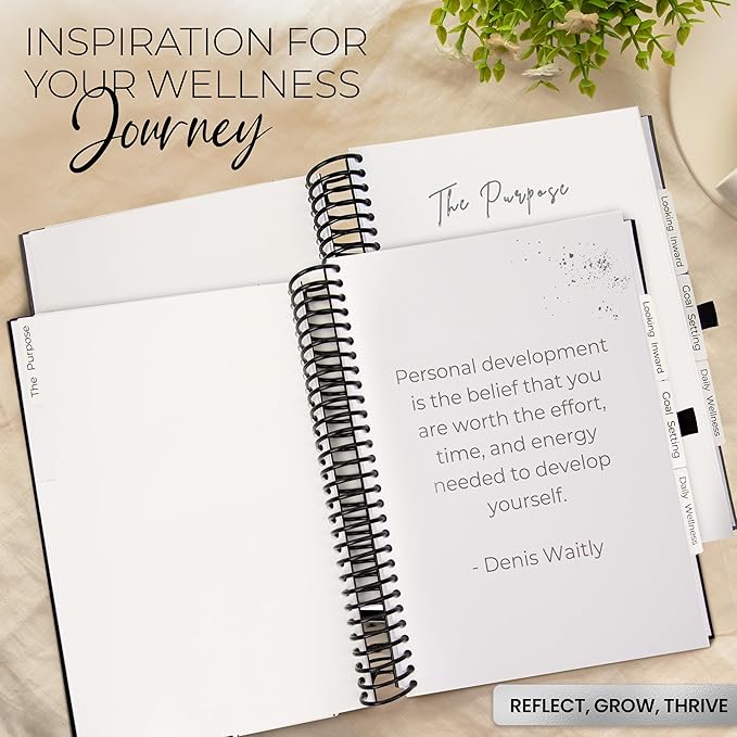 Wellness Journal – Daily Self Care Lifestyle Planner to Support Overall Health – Self Love Diary to Practice Gratitude, Goal Setting, Reflection, & Mindfulness for My Best Self