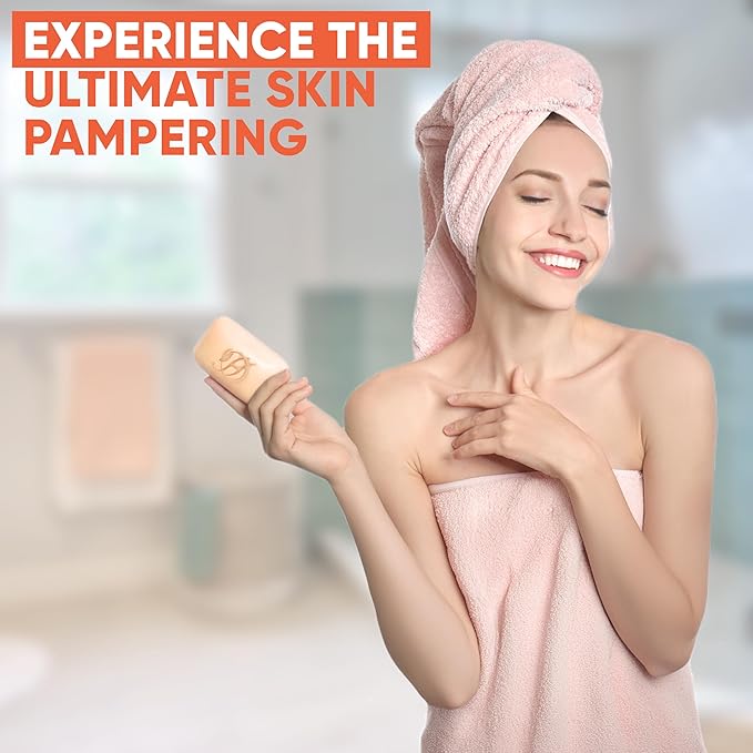 HERBOGANIC Citrus Herbal Soap | Pack of 6 of 5oz soap Bar | Ideal for Men and Women, Soothing and Nourishing Soap for Moisturization