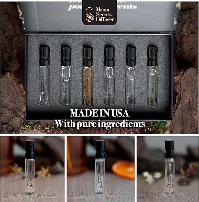 Essential Oils Set Inspired by 5-Star Hotels Top Pick Collection Hotel Diffuser Oils Sample Pack Exclusively For Smelling Not Machine Use 6 Premium Scent USA Made Luxury Aroma 6 Pack / 0.06 Fl Oz 2 ml