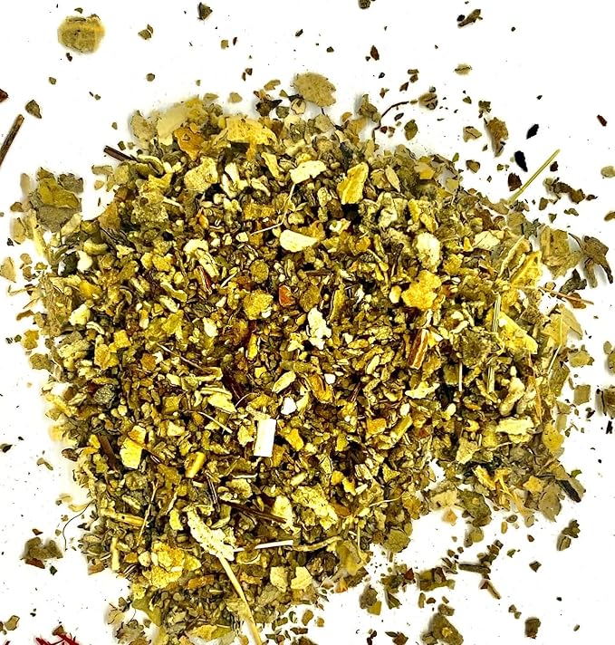 FIRE TEAS Organic SWEET Mullein Leaf Herbal Tea w/Honey Granules - Respiratory & Lung Cleanse Herbal Tea, Naturally Sweet Mucous Membranes Support -