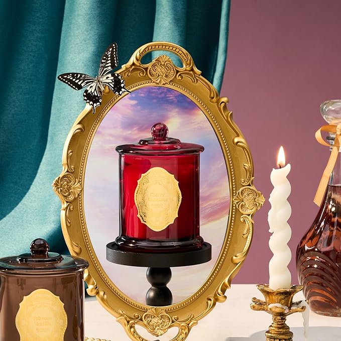 M&SENSE Santal Candles for Home Scented, 2 Wick 12.7oz Soy Wax Candles Non Toxic,70 Hours Long Burning,Luxury Candles Gift for Stress Relief, Meditation, Yoga