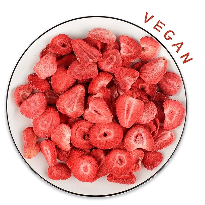 ONETANG Freeze-Dried Fruit Strawberry, 10 Pack Single-Serve Pack, Non GMO, Kosher, No Add Sugar, Gluten free, Vegan, Holiday Day Gifts, Healthy Snack 0.35 Ounce
