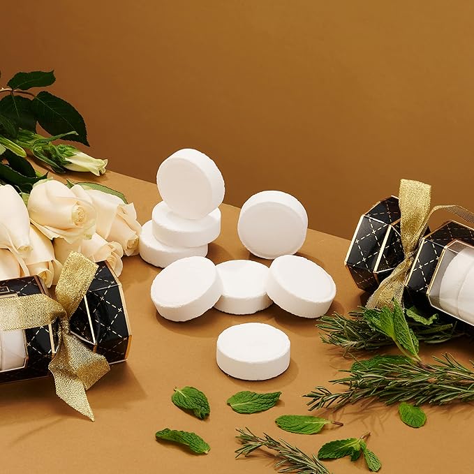 Aromatherapy Shower Steamers, Variety Pack of 8 Shower Bombs, Essential Oils Peppermint, Rosemary Mint, Lavender, White Rose Jasmin Birthday Gift Ideas for Women & Men, Stress Relief Gifts