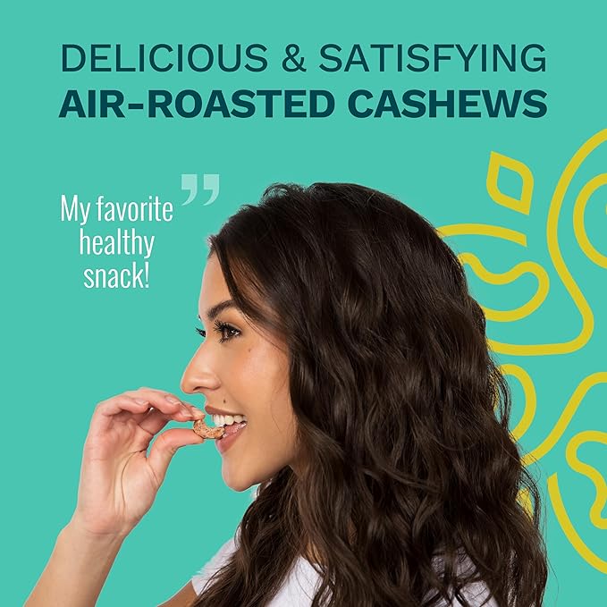 Sea Salt Cashews with Skin by Karma Nuts, Whole, Roasted, Vegan, Gluten Free, Low Net Carb, Natural, Everyday Nut Snack, 1.5 Ounce (12 Snack Packs)