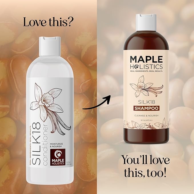 Silk Protein Conditioner for Damaged Hair - Ultra Moisturizing Conditioner for Dry Hair with Deeply Nourishing Shea Butter Argan Oil Green Tea & Aloe - Helps Define Curls & Control Frizz (12 Fl Oz)