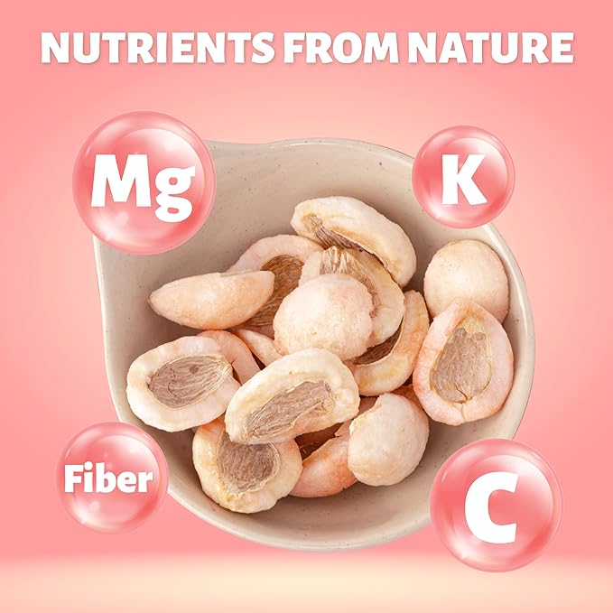 DARLAC FARMS Freeze Dried Rambutan Bites, Pack 1, No Sugar Added, Healthy Fruit Snacks for Kids, Adults & All Ages, Premium Organic Crispy Crunchy Snacks, Tea, Baking, Smoothie, Yogurt, 2 Oz