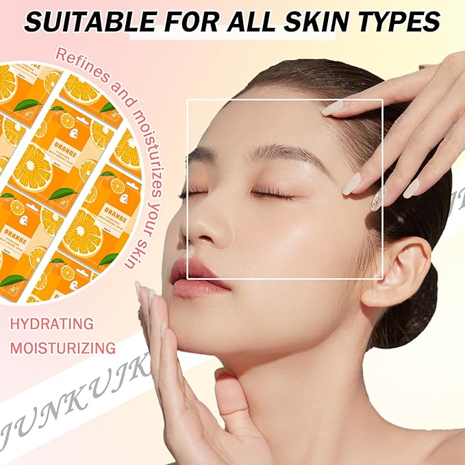 10PCS Hydrating Facial Sheet Mask,Moisturizing Face Masks Skincare Gift Set,Long Lasting Face Mask Skin Care & Facial Mask Kit for All Skin Types 03