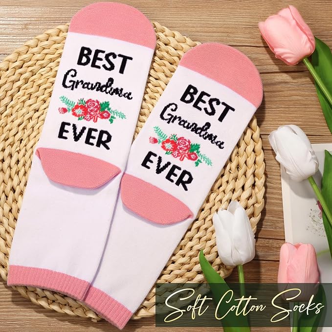 Gifts for Christmas Grandma Gifts for Nana from Granddaughter Grandchildren Grandkids, Unique Grandmother Birthday Gift Best Nana Gift Basket for Gigi Grandmother New Grandma with Canvas Tote Bag