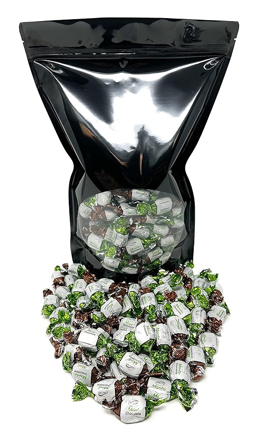Chocolate Filled Mints - 3 lbs - Refreshing After Dinner Mint Hard Candies Filled with Chocolates - Bulk American Vintage Candy Assortment - Individually Wrapped, 48 oz.