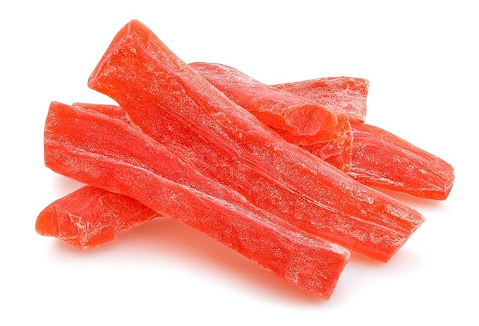 Farm Fresh Nuts Dried Papaya Fruit Snacks 2 Lb Bag – Papaya Strips for Snacking, Desserts, Baking – Safely Sealed Bag for Prolonged Freshness – Delicious Tropical Taste