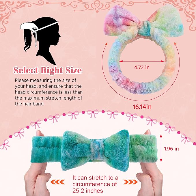 WSYUB Spa Headband Bulk, Headband for Washing Face,28pcs
