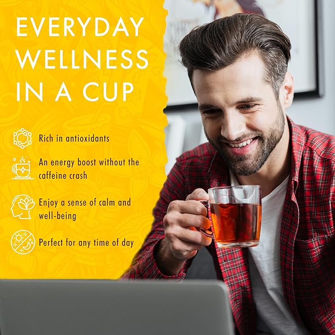 Organic Lemon Chamomile Tea - Caffeine Free Herbal Tea - Supports a Good Night’s Sleep - Calming, Relaxing Tea for Bedtime, Anxiety & Stress - 120 Tea Bags