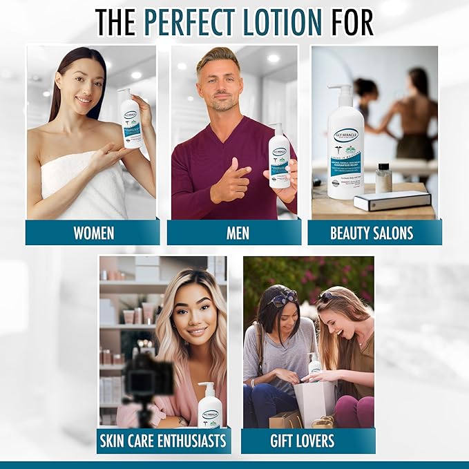 GLY MIRACLE Moisturizing Body Cream Lotion, 12 ounce - Non-Greasy Skin Humectant for Extremely Dry Skin, Hands, Body, and Feet, Light Fresh Scent with Pure Glycerin for Nourishing Hydration.