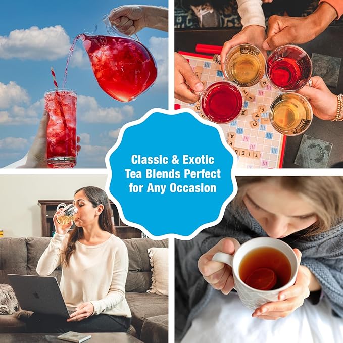 Tiesta Tea - Raspberry Razzle Tea, Loose Leaf, Raspberry Hibiscus Herbal Tea, Premium Caffeine-Free Tea Blend, Make Hot or Iced & Up to 50 Cups, 4 oz Refillable Tin