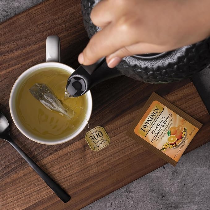 Twinings Herbal and Green Tea Bag Sampler, Assortment Variety Pack (20 Count) 20 Different Flavors for Tea Lovers: Her, Him, Women, Men, Couples, Family, Friends, Coworkers