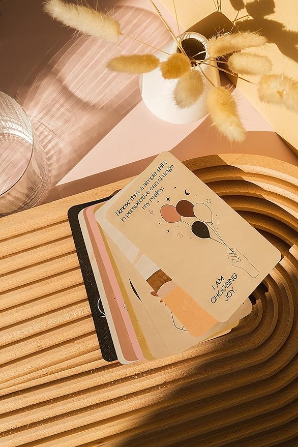 I Know Collection Affirmation Cards - 40 Positive Daily Affirmations for Mindfulness and Motivation, Inspirational Oracle Deck for Self-Care and Manifestation, Encouragement Gifts for Women and Men