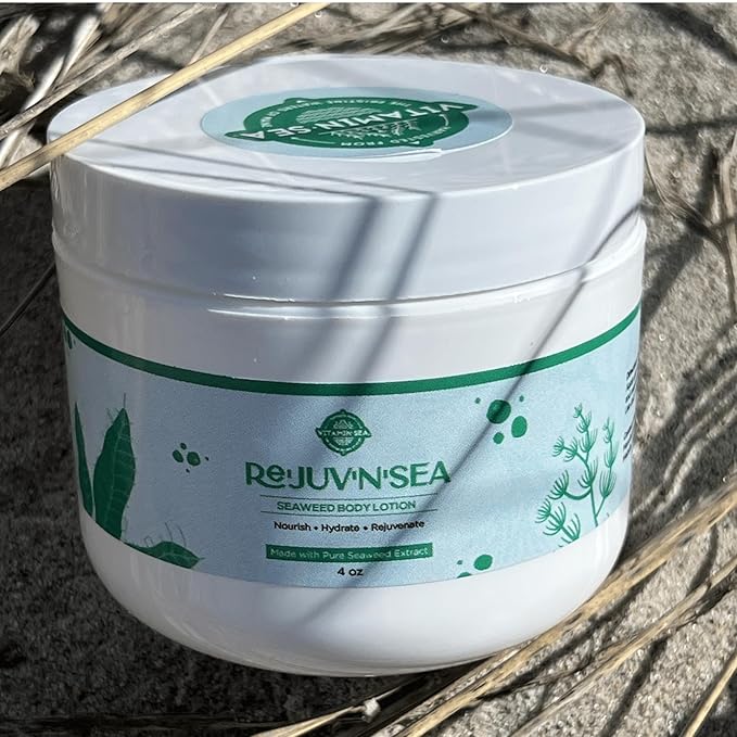 VITAMIN SEA Rejuvensea Seaweed Body Lotion, Triple Blend Maine Seaweed - Nourishing Moisturizers For All Type Skin with Vitamin E, Aloe Vera and Shea Butter, Made from Maine Coast Seaweed - 4 oz