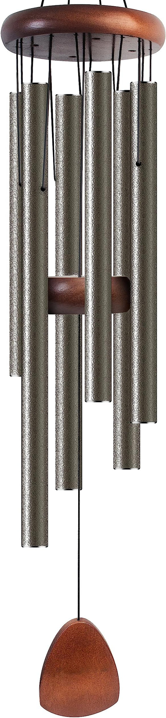 Large Aluminium Wind Chimes 37 Inches to Create a Zen Atmosphere Suitable for Outdoor, Garden, Patio Decoration. Classic Wind Chimes with Wind Catcher Suitable as A Gift for Unisex(Copper)