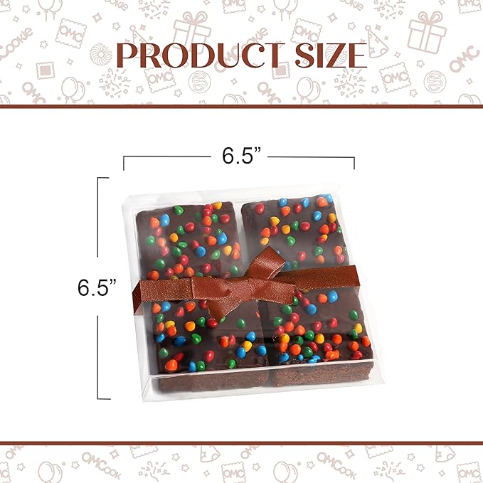 Gourmet Chocolate Brownies Gift Basket Cookie Gifts, Prime Corporate for Men Women Birthday Anniversary Get Well Soon | Nut Free