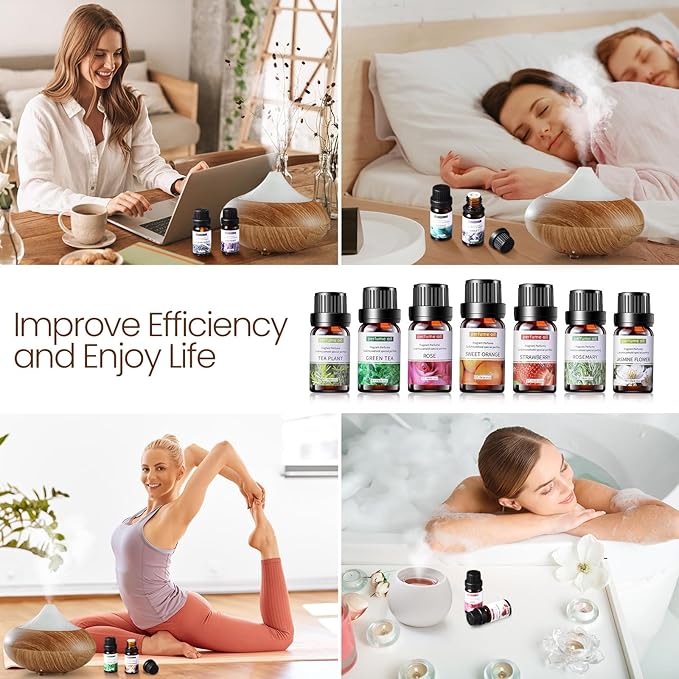 Nuanchu 78 Pcs Essential Oils Set 10ml Fragrance Oil Aromatherapy Kit for Diffuser Humidifier Aromatherapy-Oils for Candle Bath Bombs Making