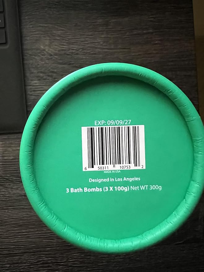 Menthol Fizzing Bath Bomb Eucalyptus Peppermint Epsom Salt Refreshing Bubble Spa with Essential Oil Infused Post Workout Sore Muscles Recovery Gift