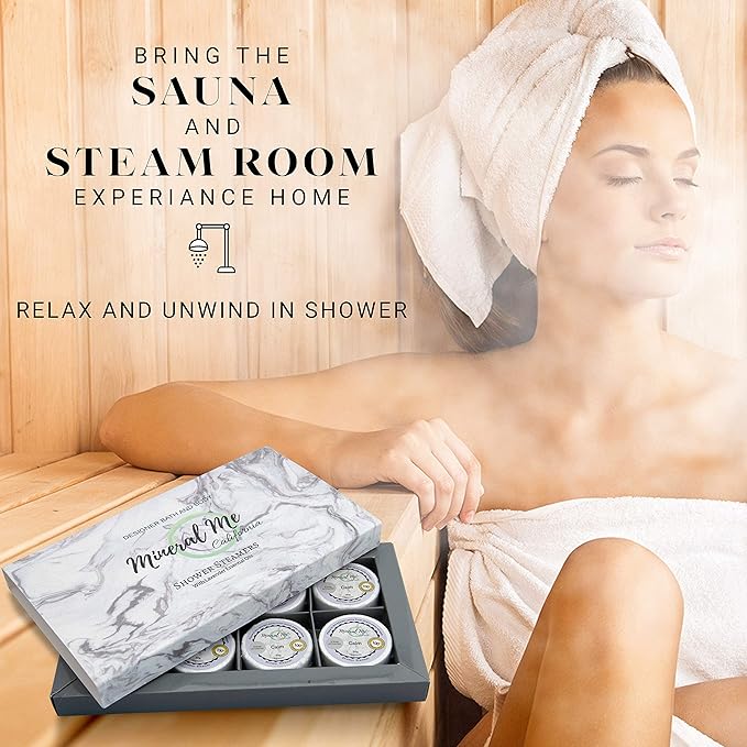 Shower Steamers Aromatherapy - Lavender Shower Steamers with Organic Essential Oils for Vaporizing Steam Spa, Relaxation, Vapor Shower Tablet, Shower Melts- Selfcare Gifts for Her/Him, Birthday Gift