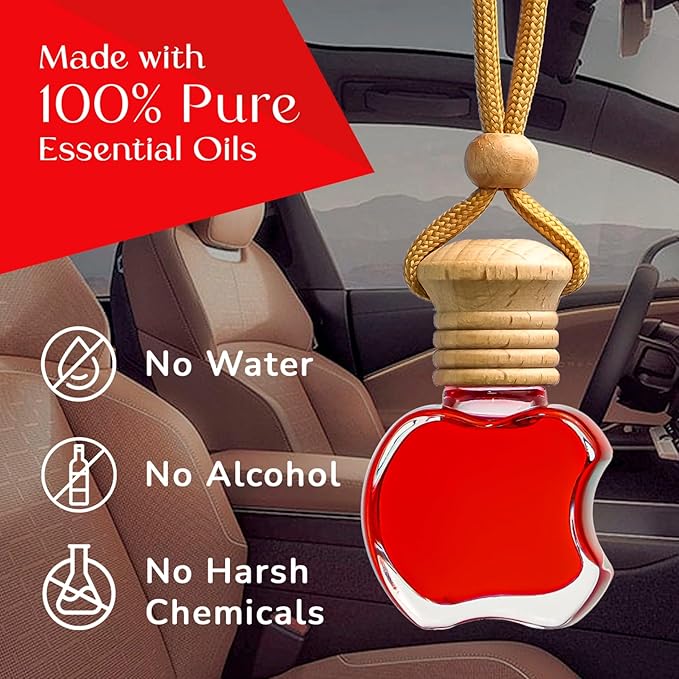 Kabod Flowers Hanging Car Air Freshener | Essential Oil Diffuser Inspired by Kenzo | Elegant Floral Scent | Natural Odor Eliminator | Long-Lasting Fragrance | 10 ml