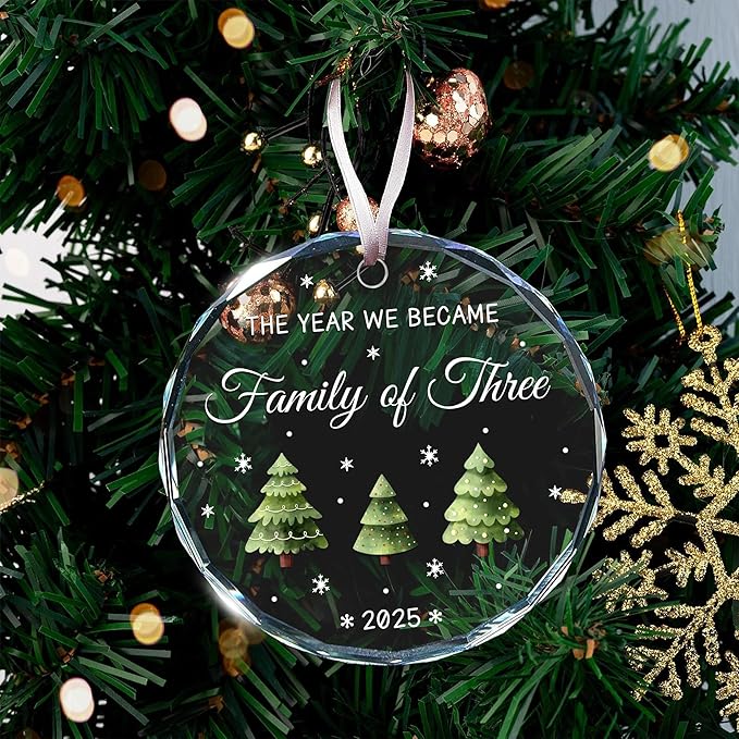 Baby First Christmas Ornament 2025 - Memorable Gift for New Parents, Unique Keepsake for 1st Christmas, Perfect for a Baby Boy or Girl, Ideal Gift for New Mom and Dad