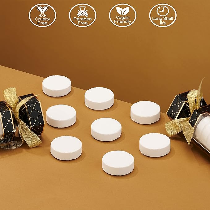 Aromatherapy Shower Steamers, Variety Pack of 8 Shower Bombs, Essential Oils Peppermint, Rosemary Mint, Lavender, White Rose Jasmin Birthday Gift Ideas for Women & Men, Stress Relief Gifts