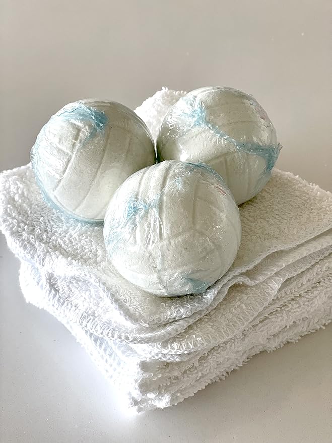 Volleyball Bath Bombs - 3 Pack - Gifts for Team, Girls, Teens, Accessories for Teen Girls, Coach, Gear