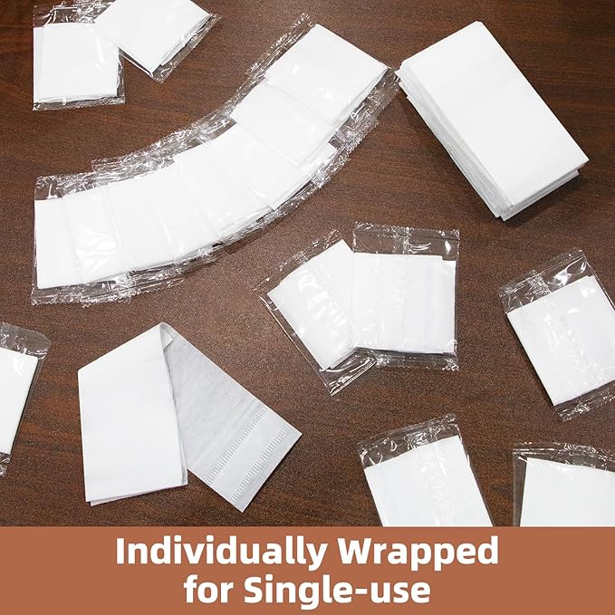 Saranna 120 Pieces Disposable Spa Headbands for Women Facial Hairband Non-Woven Makeup Headband for Hair Head Wrap Washing Face Skincare Travel Esthetic Headbands White