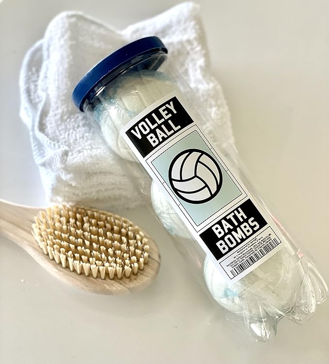 Volleyball Bath Bombs - 3 Pack - Gifts for Team, Girls, Teens, Accessories for Teen Girls, Coach, Gear