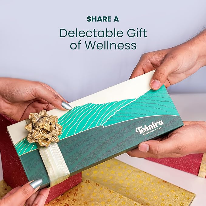 Teaniru, Novelty Tea Collection – Pack of 40 | Loose Leaf Tea Sampler Gift | 3 Flavored Tea - Black, Herbal & Green Tea | Loose Leaf Tea Gift Set for Corporate Gifting