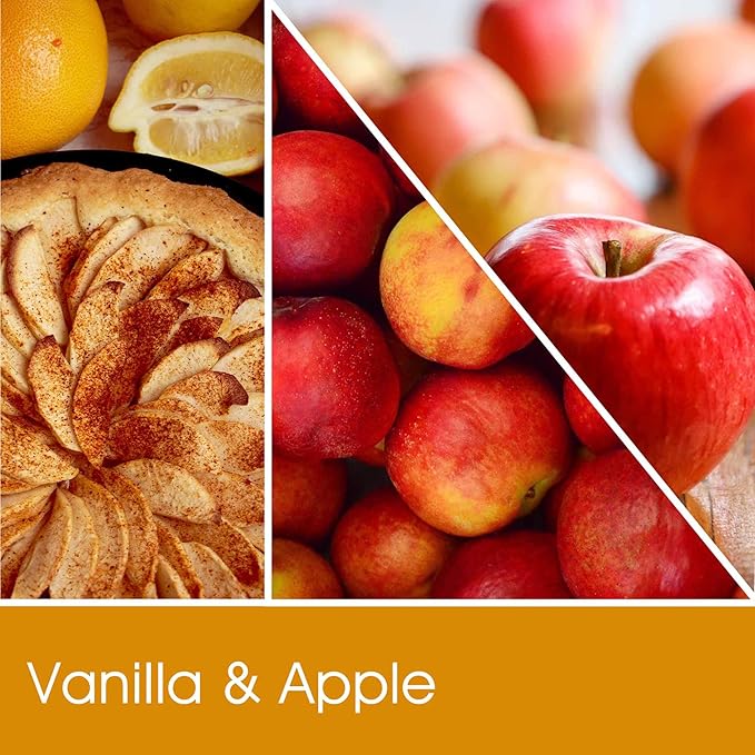 Fall Candle, Apple Vanilla Scent Candles, 19oz Large Candle, Fall Scented Candles Gifts for Women, Thanksgiving Table Centerpiece, Farmhouse Harvest Decorations for Autumn Home Decor