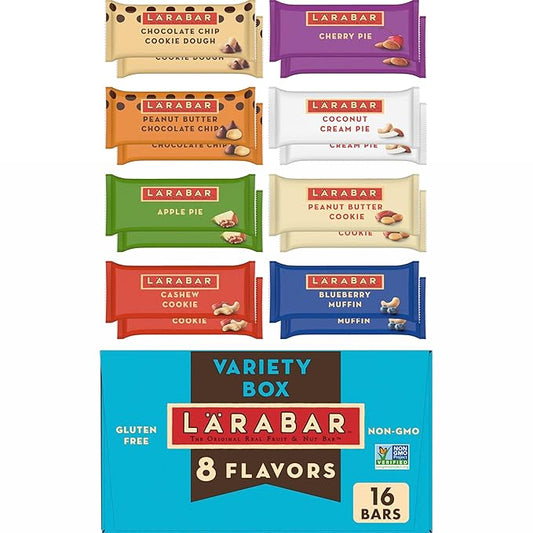 Larabar Variety Pack, Gluten Free Vegan Fruit & Nut Bars, 1.7 oz, 16 ct