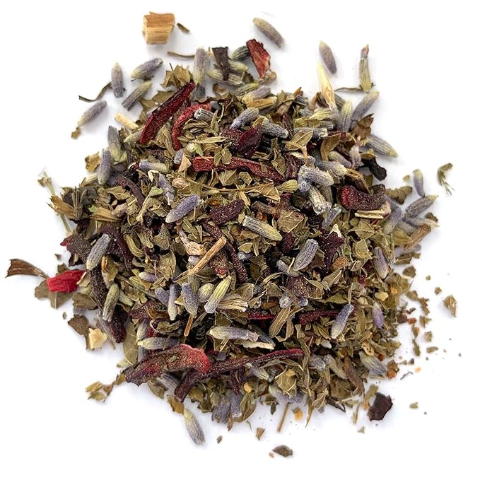 Monterey Bay Herb Co. Hibiscus Zest Tea – 1 lb Loose Leaf | Citrus & Floral Blend with Hibiscus, Lavender, Cloves & Licorice | Caffeine-Free Herbal Tea