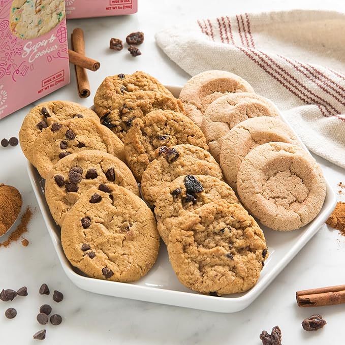 Cybele’s Free To Eat Gluten-Free & Vegan Cookies - Plant-Based, Dairy, Soy, & Nut Free - Soft-Baked School Safe Snack For Kids & Adults - Variety Pack (Pack of 6)