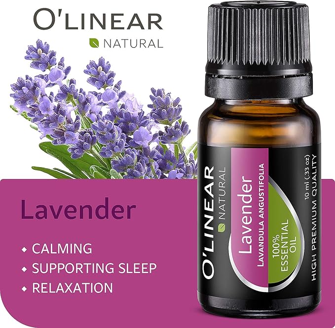 10ml Pure Lavender Essential Oil, Natural Aromatherapy Oil for Diffusers for Home, Bedtime Scent for Relaxation, Relax Drops for Candle & Soap Making, Dream Calm Nap Time Oil Essential 0.33 Fl Oz