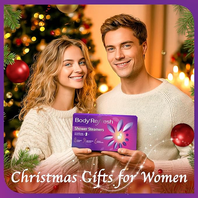 Shower Steamers Aromatherapy - 8 Pack Shower Bombs with Natural Essential Oils, Birthday Gifts for Women Self Care Relaxation Home SPA Stress Relief, Gifts for Girlfriend Teacher Womens Christmas Gift