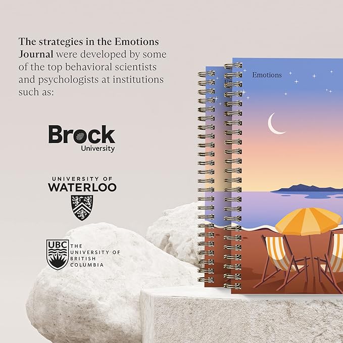 Switch Research Emotions Journal - Self Care Journal - Psychologist-Backed Manifestation Journal - Therapist Recommended Affirmation Journal - Beautiful Self Care Journal for Women - Size: A4