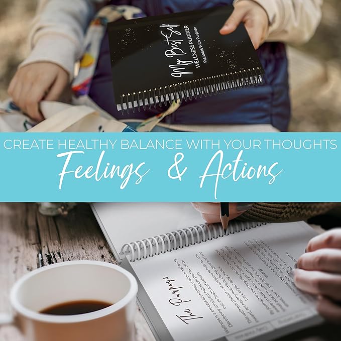 Wellness Journal – Daily Self Care Lifestyle Planner to Support Overall Health – Self Love Diary to Practice Gratitude, Goal Setting, Reflection, & Mindfulness for My Best Self