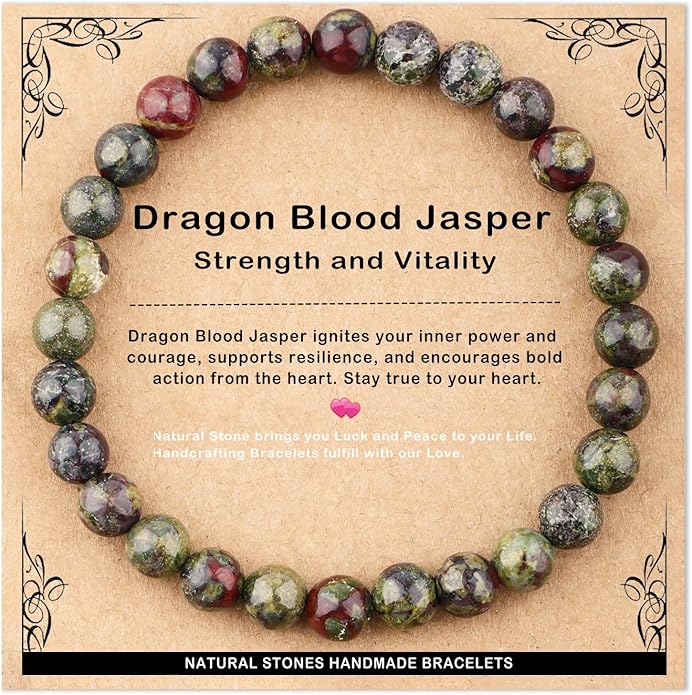 AD Beads 4mm6mm8mm10mm Handmade Bracelet - Natural Gemstone for Peace and Tranquility - Meditation, Yoga, Healing and Energy Gift for Unisex